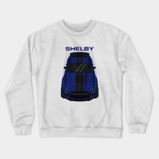 Ford Mustang Shelby GT500 2020-2021 - Kona Blue - Black Stripes Crewneck Sweatshirt